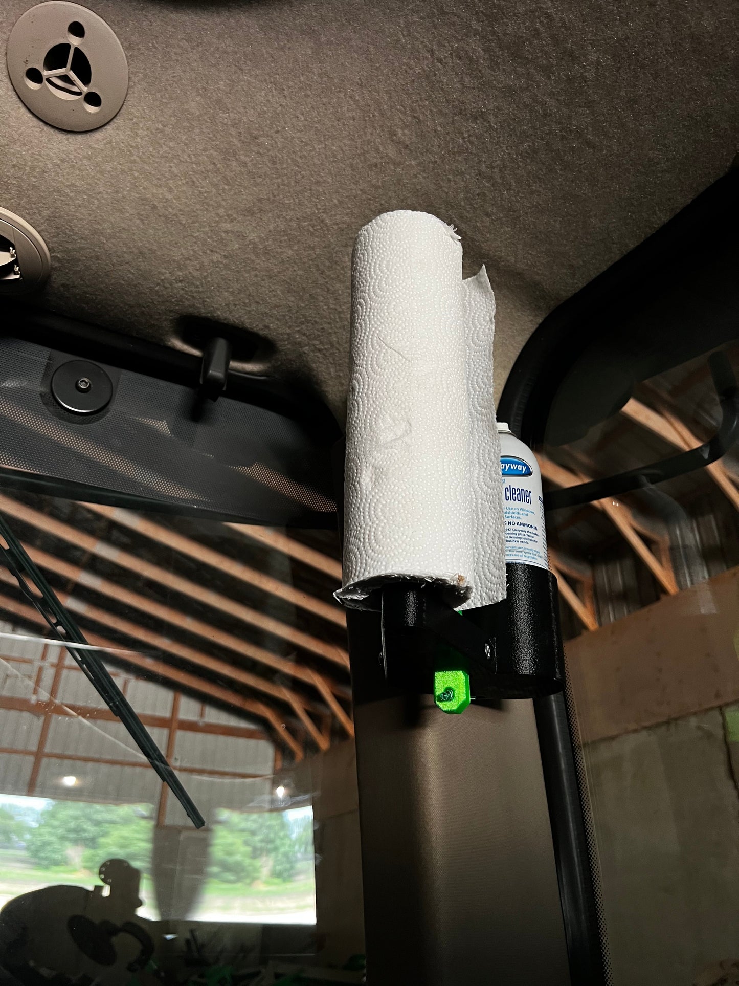 Pristine Pane Paper Towel And Window Cleaner Holder