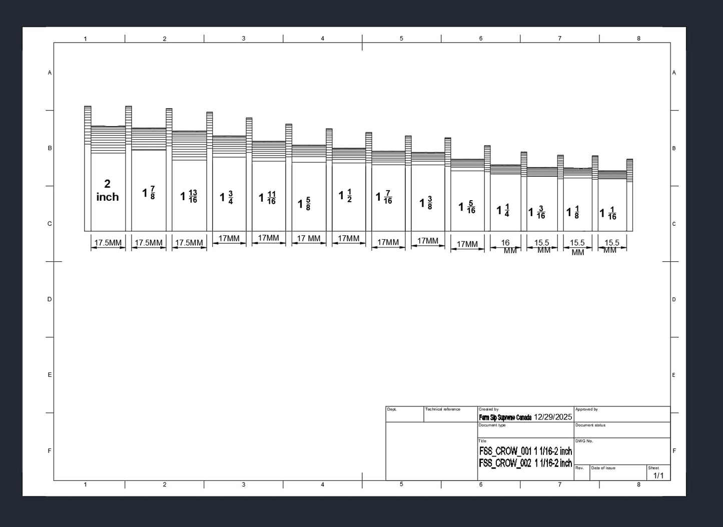 Crowfeet Wrench Organizer
