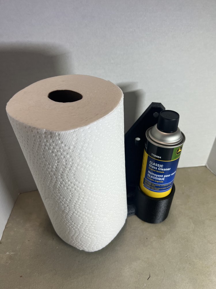 Pristine Pane Paper Towel And Window Cleaner Holder