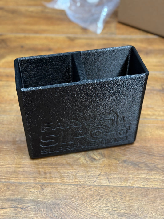 Big ol bucket things held magnetically