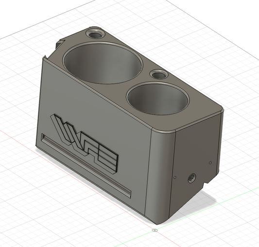 White Tractor Fender Dual Drink